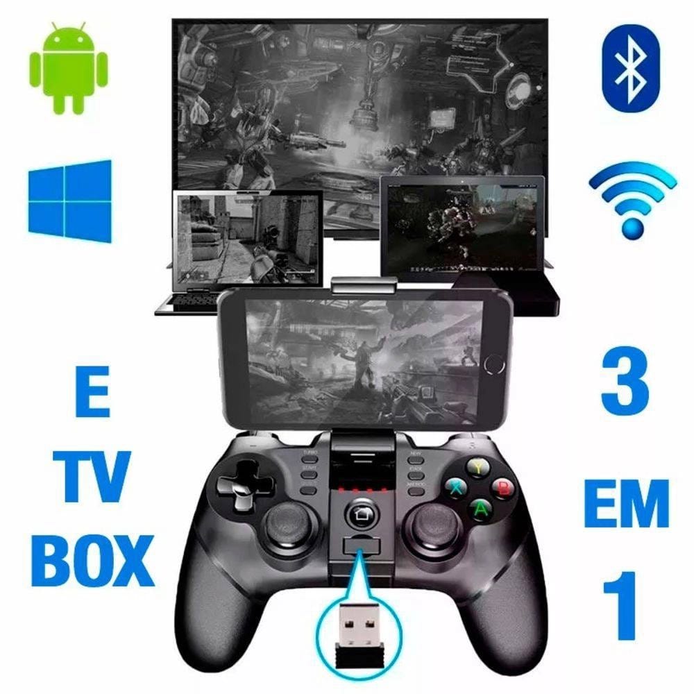 Controle Joystick Para Jogo Android Celular Bluetooth Ipega